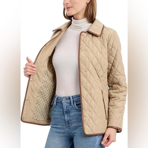 Michael Kors Jackets & Blazers - Michael Kors Tan MK Monogram Jacket